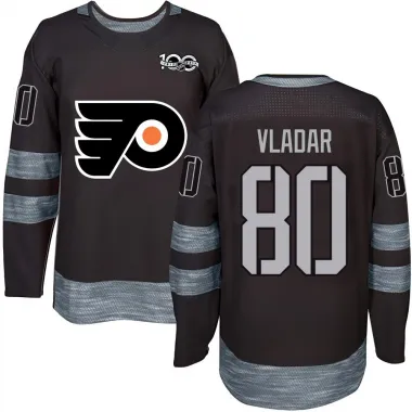 Black Men's Dan Vladar Authentic Philadelphia Flyers 1917-2017 100th Anniversary Jersey