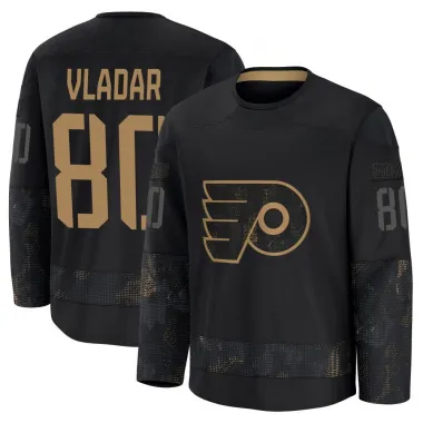Black Men's Dan Vladar Premium Philadelphia Flyers 2024 Military Appreciation Practice Jersey