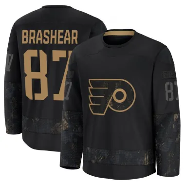 Black Men's Donald Brashear Premium Philadelphia Flyers 2024 Military Appreciation Practice Jersey