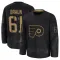 Black Men's Justin Braun Premium Philadelphia Flyers 2024 Military Appreciation Practice Jersey