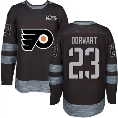 Black Men's Karsen Dorwart Authentic Philadelphia Flyers 1917-2017 100th Anniversary Jersey