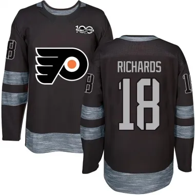 Black Men's Mike Richards Authentic Philadelphia Flyers 1917-2017 100th Anniversary Jersey