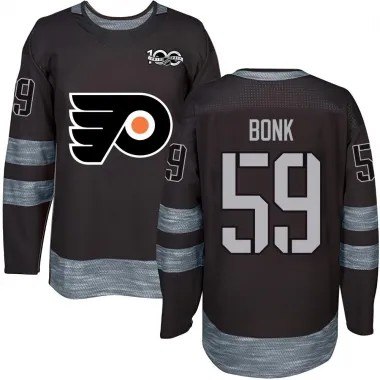 Black Men's Oliver Bonk Authentic Philadelphia Flyers 1917-2017 100th Anniversary Jersey