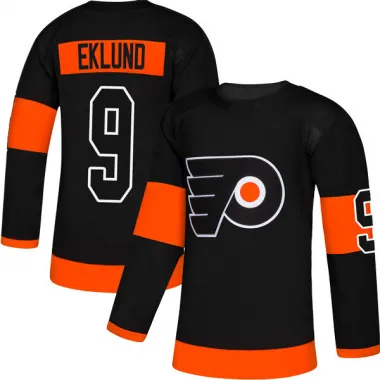 Black Men's Pelle Eklund Authentic Philadelphia Flyers Alternate Jersey