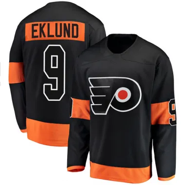 Black Men's Pelle Eklund Breakaway Philadelphia Flyers Alternate Jersey