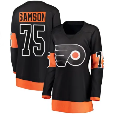 Black Women's Ethan Samson Breakaway Philadelphia Flyers Alternate Jersey
