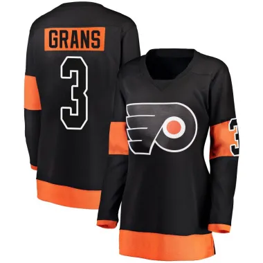 Black Women's Helge Grans Breakaway Philadelphia Flyers Alternate Jersey