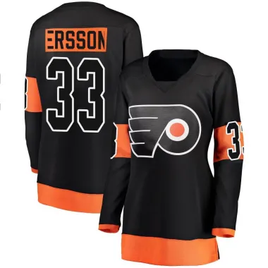 Black Women's Samuel Ersson Breakaway Philadelphia Flyers Alternate Jersey