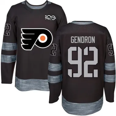 Black Youth Alexis Gendron Authentic Philadelphia Flyers 1917-2017 100th Anniversary Jersey