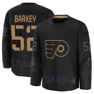 Black Youth Denver Barkey Premium Philadelphia Flyers 2024 Military Appreciation Practice Jersey