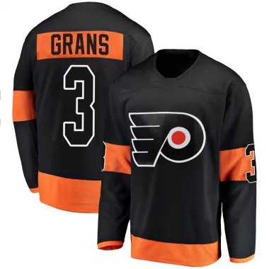 Black Youth Helge Grans Breakaway Philadelphia Flyers Alternate Jersey