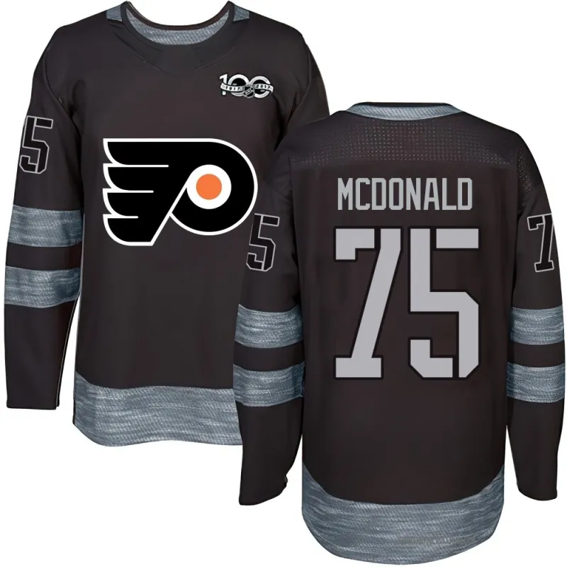 Black Youth Hunter McDonald Authentic Philadelphia Flyers 1917-2017 100th Anniversary Jersey