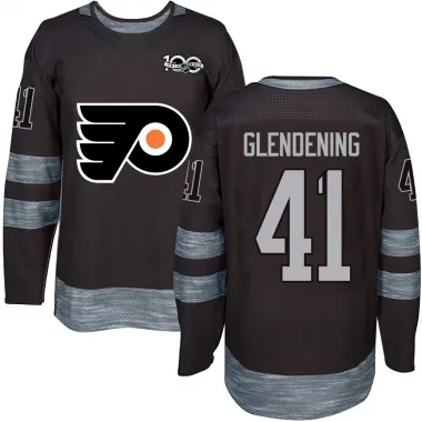 Black Youth Luke Glendening Authentic Philadelphia Flyers 1917-2017 100th Anniversary Jersey