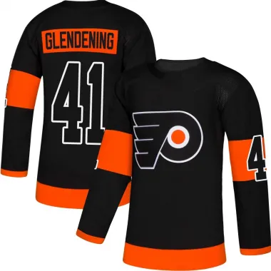 Black Youth Luke Glendening Authentic Philadelphia Flyers Alternate Jersey