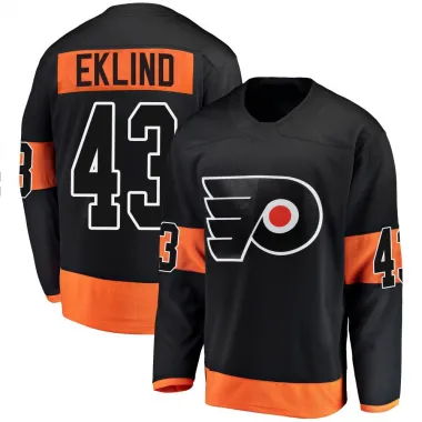 Black Youth Oscar Eklind Breakaway Philadelphia Flyers Alternate Jersey