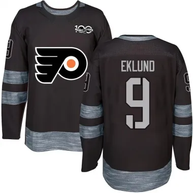 Black Youth Pelle Eklund Authentic Philadelphia Flyers 1917-2017 100th Anniversary Jersey