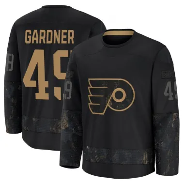 Black Youth Rhett Gardner Premium Philadelphia Flyers 2024 Military Appreciation Practice Jersey