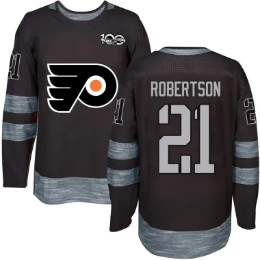 Black Youth Tucker Robertson Authentic Philadelphia Flyers 1917-2017 100th Anniversary Jersey
