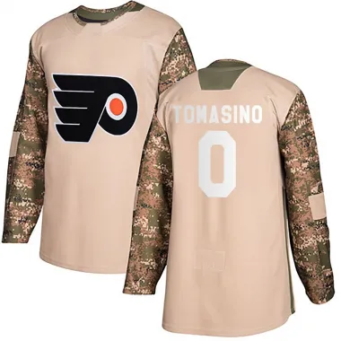 Camo Men's Philip Tomasino Authentic Philadelphia Flyers Veterans Day Practice Jersey