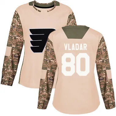 Camo Women's Dan Vladar Authentic Philadelphia Flyers Veterans Day Practice Jersey