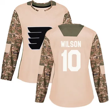 Camo Women's Garrett Wilson Authentic Philadelphia Flyers Veterans Day Practice Jersey