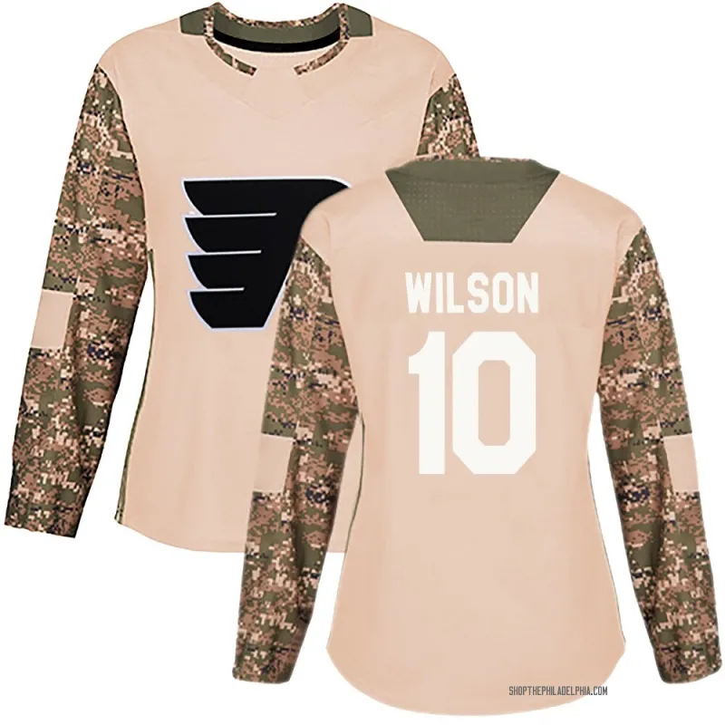 Camo Women's Garrett Wilson Authentic Philadelphia Flyers Veterans Day Practice Jersey