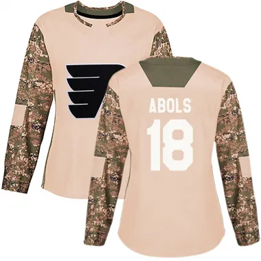Camo Women's Rodrigo Abols Authentic Philadelphia Flyers Veterans Day Practice Jersey