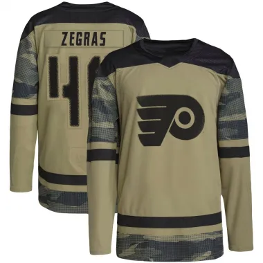 Camo Youth Trevor Zegras Authentic Philadelphia Flyers Military Appreciation Practice Jersey
