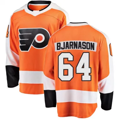 Orange Men's Carson Bjarnason Breakaway Philadelphia Flyers Home Jersey