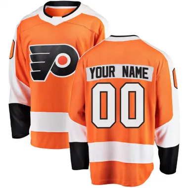 Orange Men's Custom Breakaway Philadelphia Flyers Home Jersey