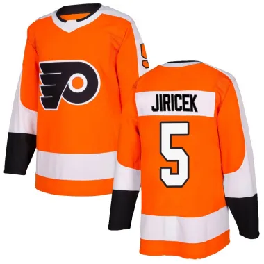Orange Men's David Jiricek Authentic Philadelphia Flyers Home Jersey