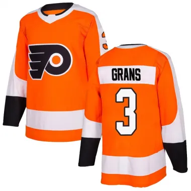 Orange Men's Helge Grans Authentic Philadelphia Flyers Home Jersey