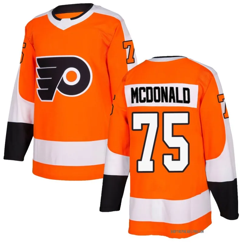 Orange Men's Hunter McDonald Authentic Philadelphia Flyers Home Jersey