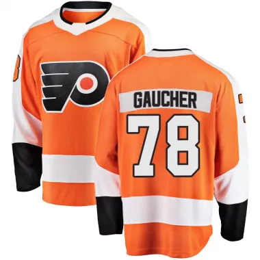 Orange Men's Jacob Gaucher Breakaway Philadelphia Flyers Home Jersey