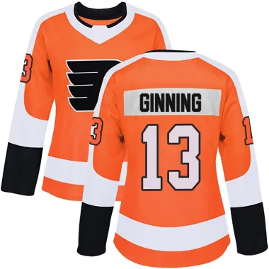 Orange Women's Adam Ginning Authentic Philadelphia Flyers Home Jersey