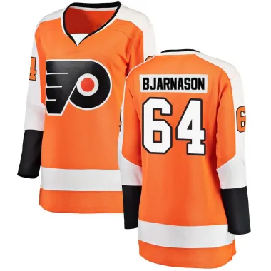Orange Women's Carson Bjarnason Breakaway Philadelphia Flyers Home Jersey