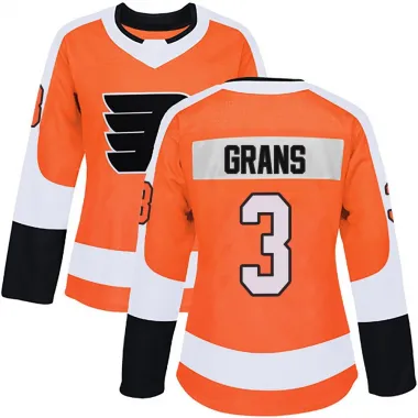 Orange Women's Helge Grans Authentic Philadelphia Flyers Home Jersey