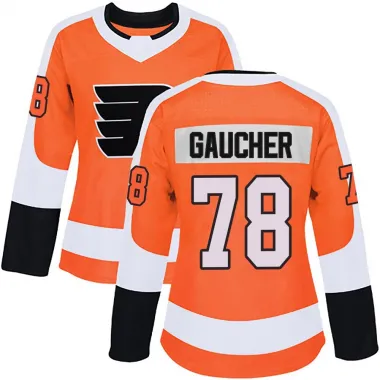 Orange Women's Jacob Gaucher Authentic Philadelphia Flyers Home Jersey