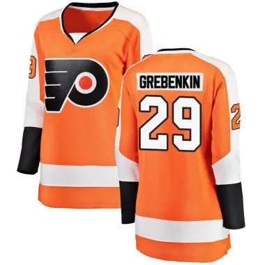 Orange Women's Nikita Grebenkin Breakaway Philadelphia Flyers Home Jersey