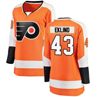 Orange Women's Oscar Eklind Breakaway Philadelphia Flyers Home Jersey