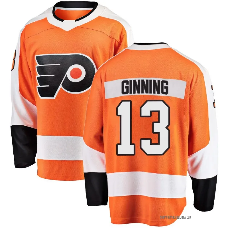 Orange Youth Adam Ginning Breakaway Philadelphia Flyers Home Jersey