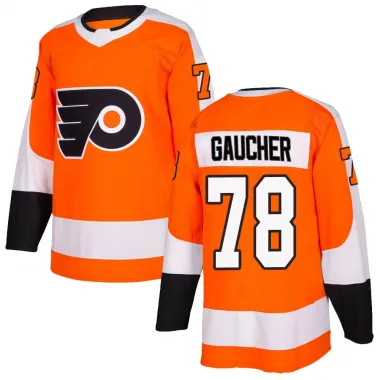 Orange Youth Jacob Gaucher Authentic Philadelphia Flyers Home Jersey