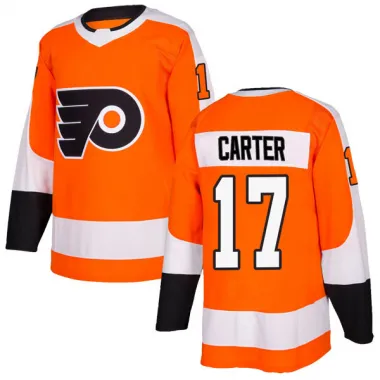 Orange Youth Jeff Carter Authentic Philadelphia Flyers Home Jersey
