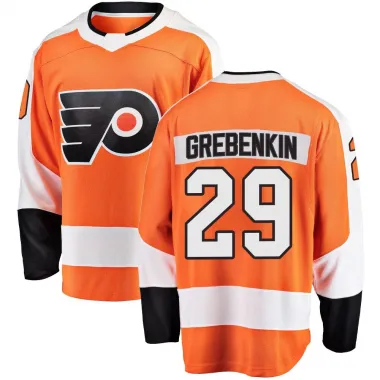 Orange Youth Nikita Grebenkin Breakaway Philadelphia Flyers Home Jersey