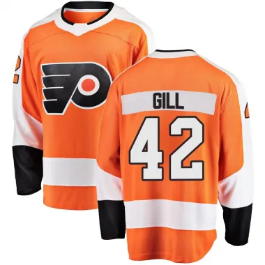 Orange Youth Spencer Gill Breakaway Philadelphia Flyers Home Jersey