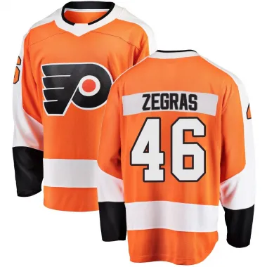 Orange Youth Trevor Zegras Breakaway Philadelphia Flyers Home Jersey