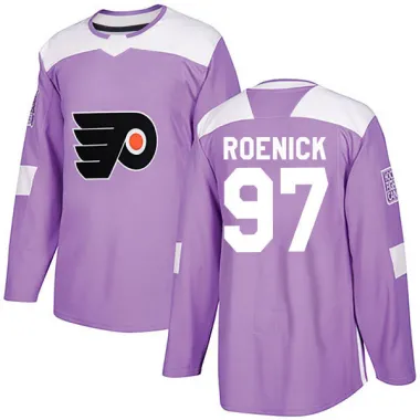Purple Men's Jeremy Roenick Authentic Philadelphia Flyers Fights Cancer Practice Jersey