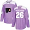 Purple Men's Lane Pederson Authentic Philadelphia Flyers Fights Cancer Practice Jersey