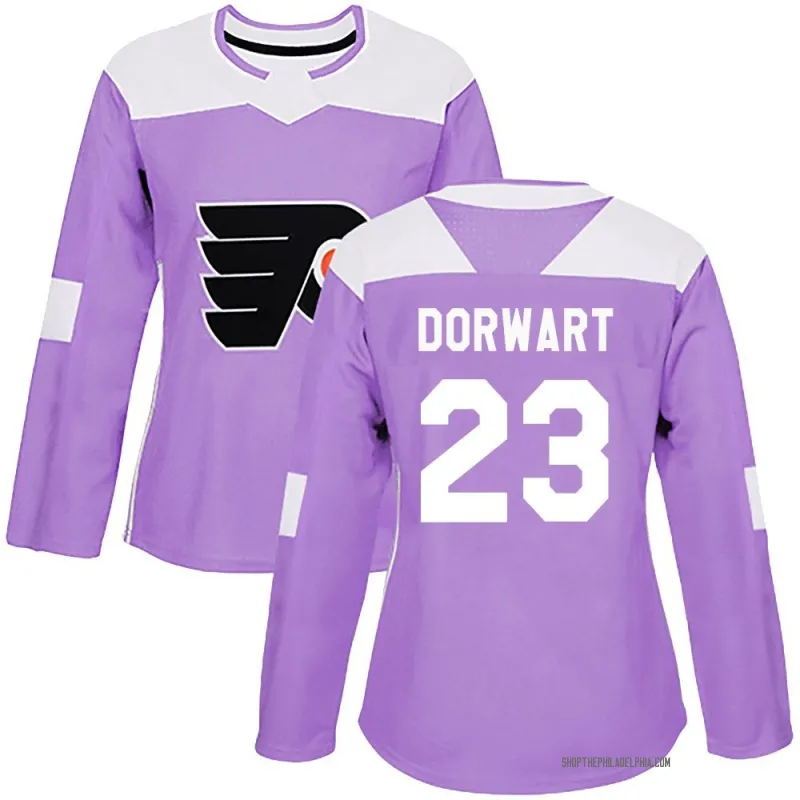 Purple Women's Karsen Dorwart Authentic Philadelphia Flyers Fights Cancer Practice Jersey