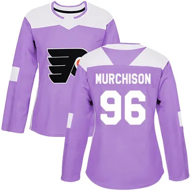 Purple Women's Ty Murchison Authentic Philadelphia Flyers Fights Cancer Practice Jersey